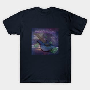 Beautiful, graceful, graceful guitar soar in space. T-Shirt